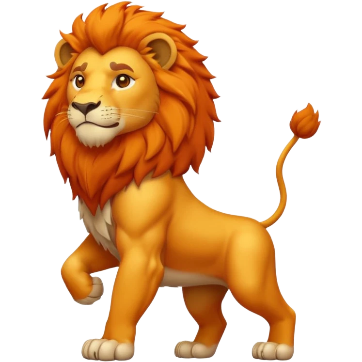 عکس شیر جنگل کچل emoji