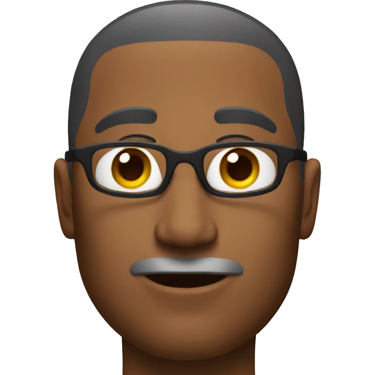 Man with fade emoji