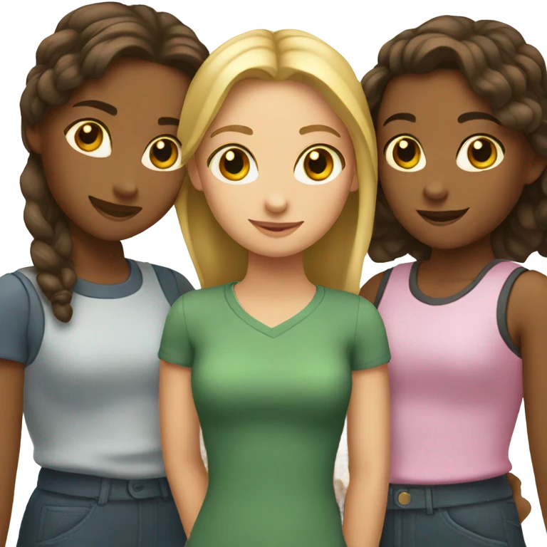 Three girls trio  emoji