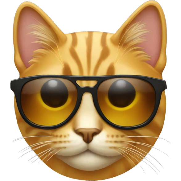 Cat with sunglasses emoji