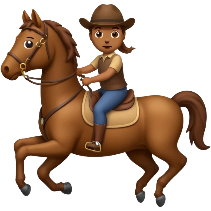 poop emoji riding a horse  emoji