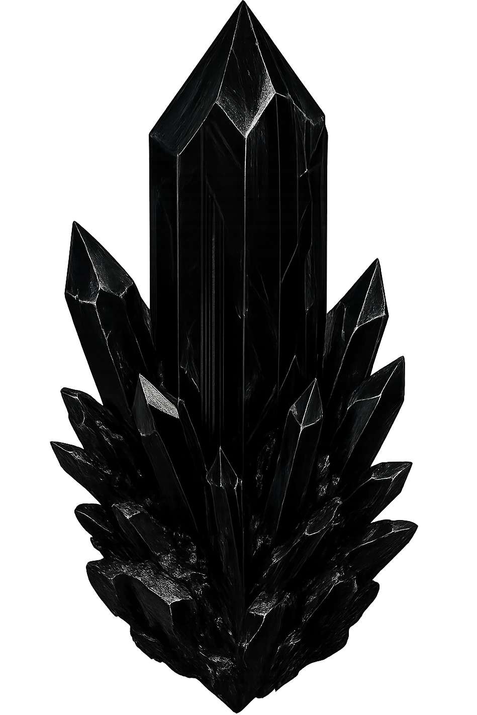 goth black crystal emoji