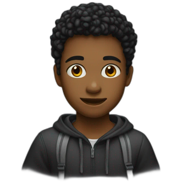 Adolescente  noir emoji