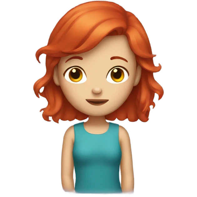 red hair girl emoji