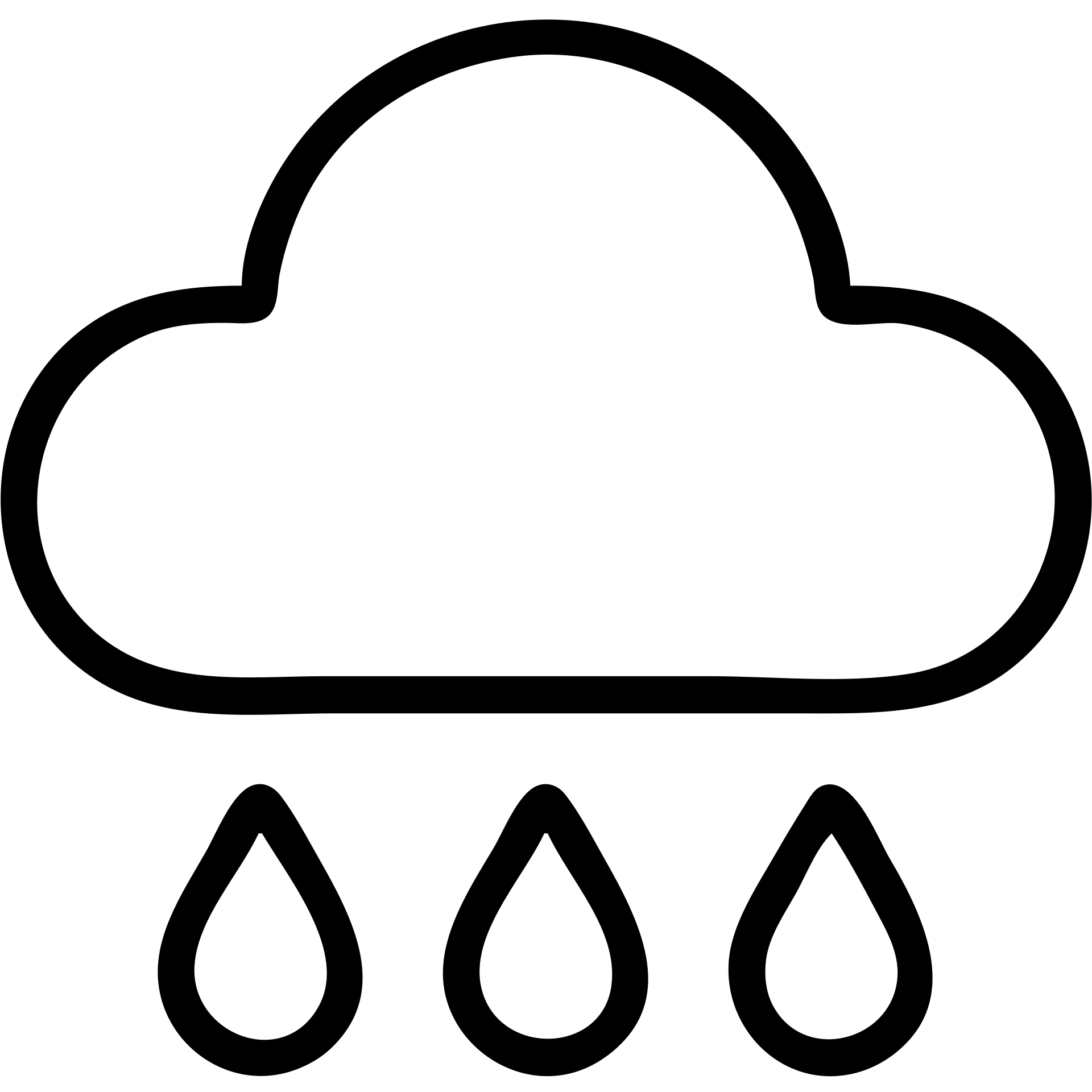 simple and clear rain icon emoji