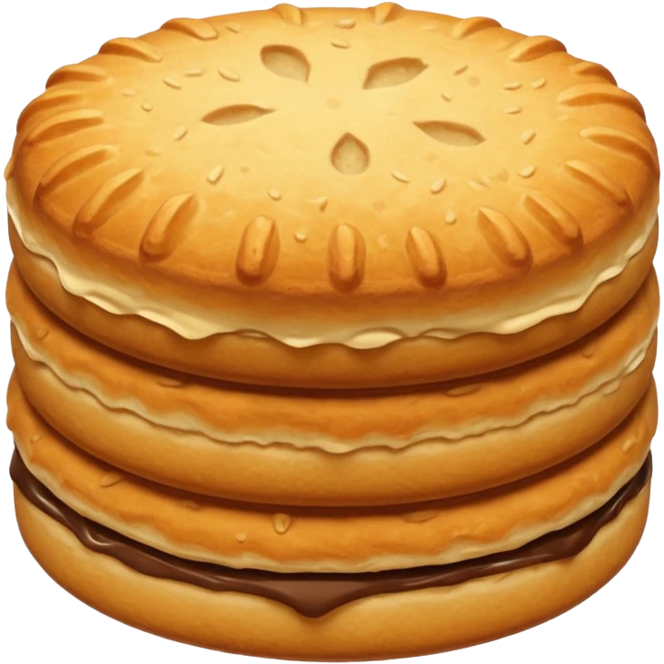 Biscuit simple, sans visage  emoji