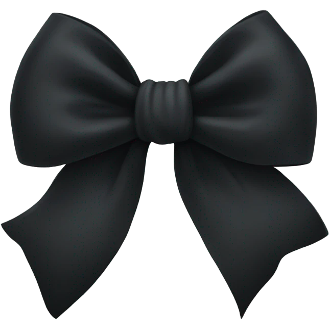 Black bow emoji