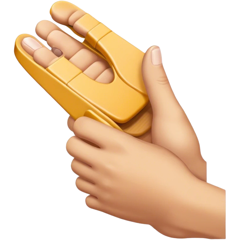 Hand holding chancla  emoji
