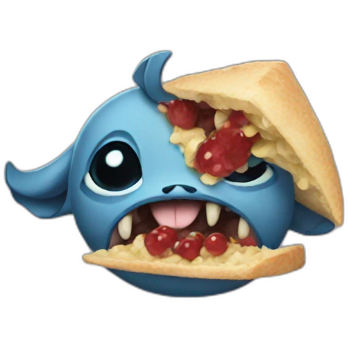 stich eating emoji