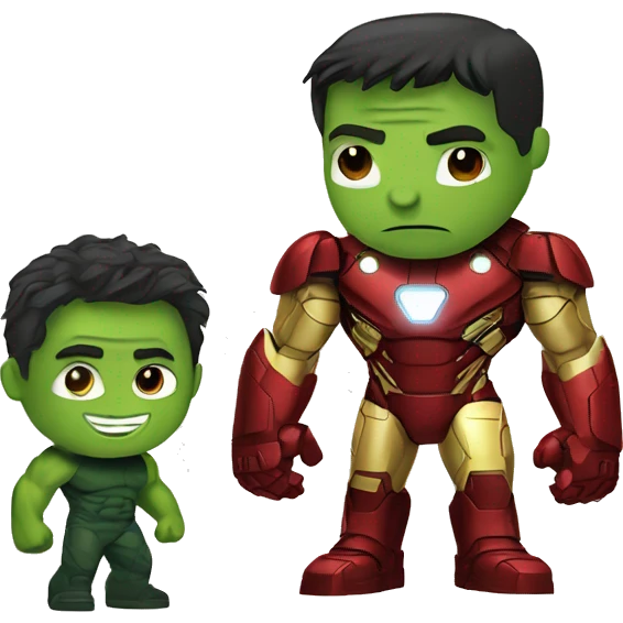 Iron man with hulk emoji