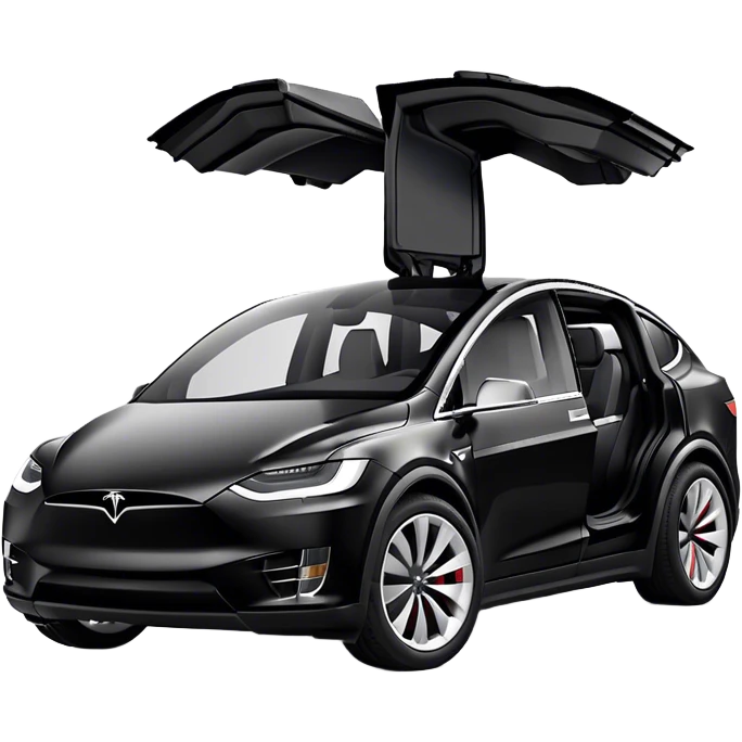 Tesla Model X - Tesla (Model Year: 2022) (Iconic colour: Black) emoji