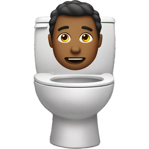 Man inside toilet emoji