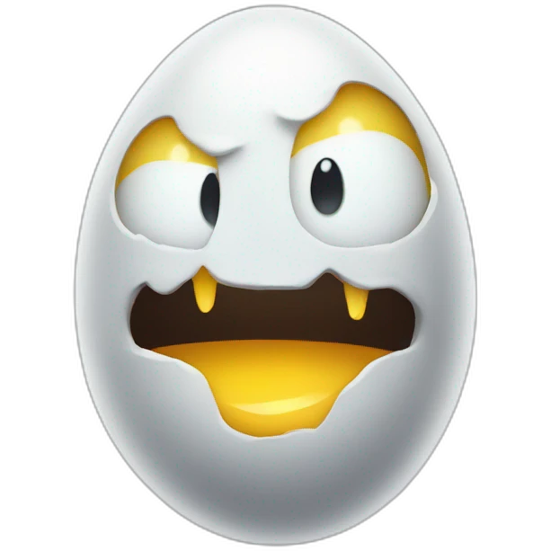 Possessed egg emoji