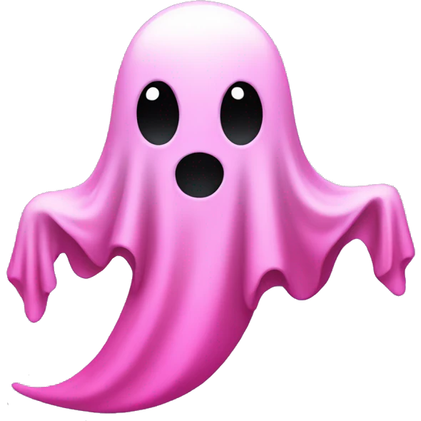 pink ghost emoji