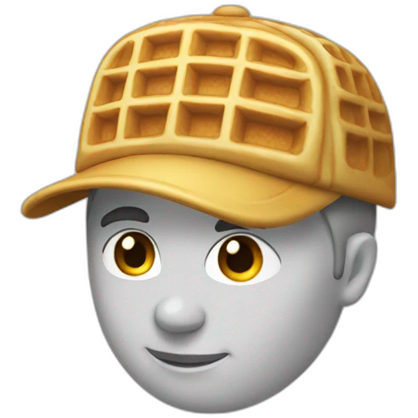Waffle baseball cap emoji