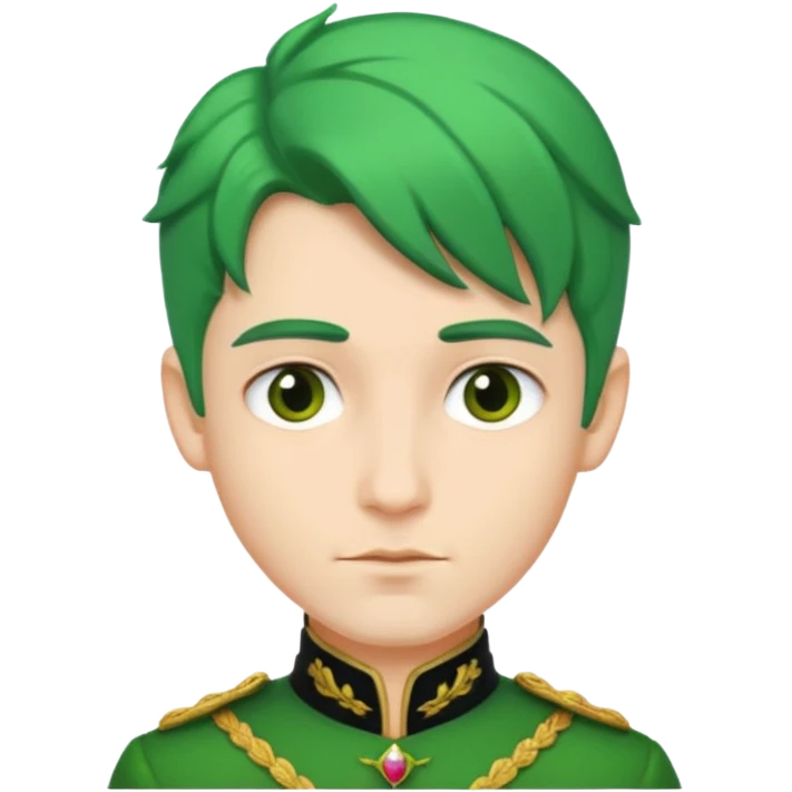 royal prince with green hair emoji