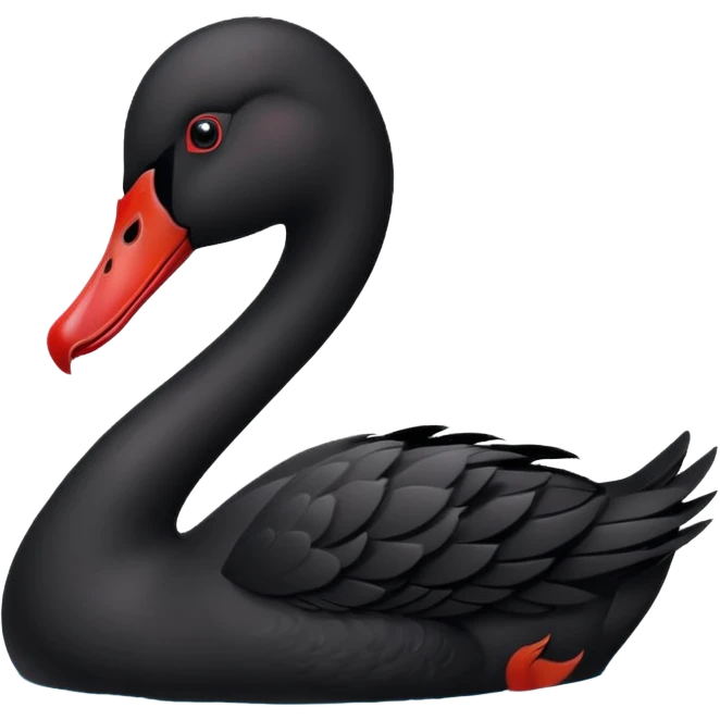 Black swan emoji