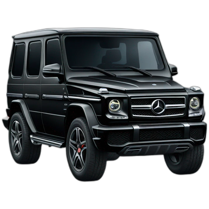 Black Mercedes g wagon emoji