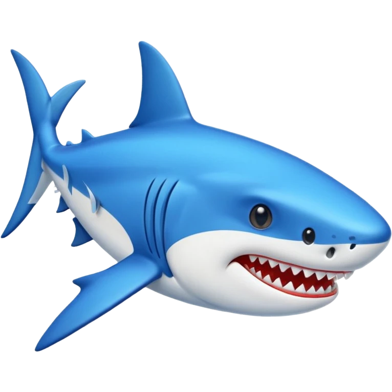 Tiburón con tenis azules  emoji
