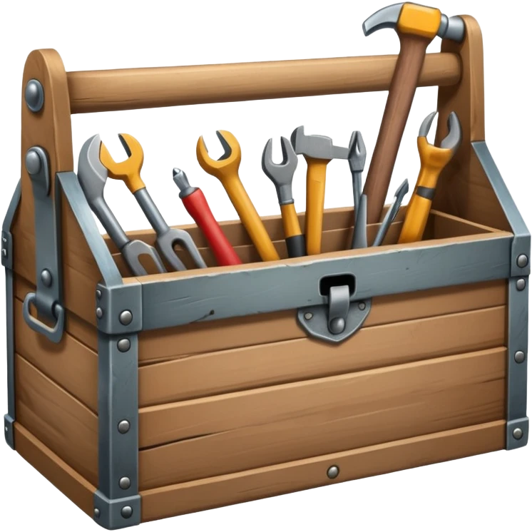 carpenter Toolbox with multiple tools emoji