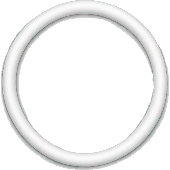 Loop in white emoji