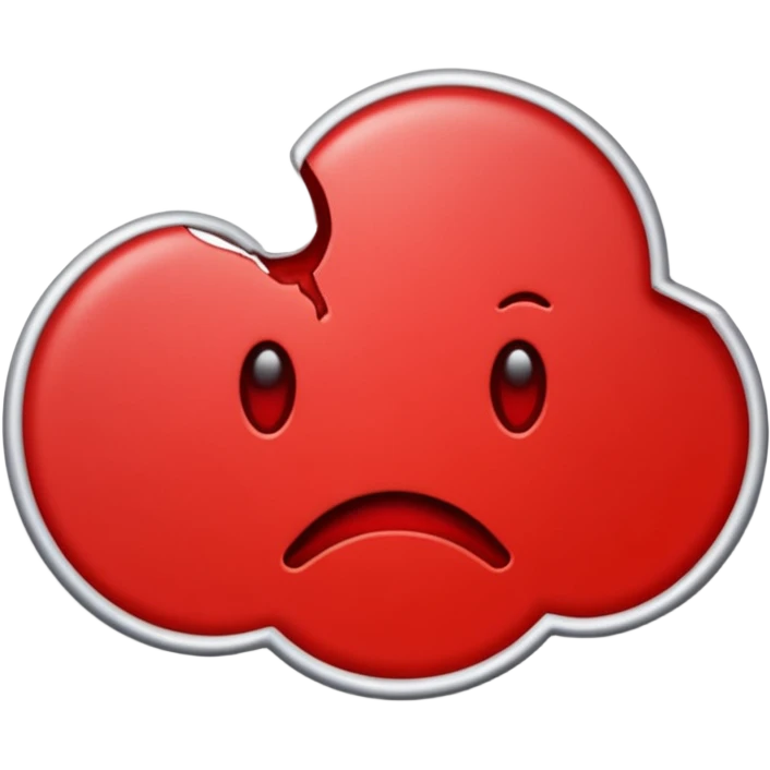 یه استیکر بساز با کلمه رایگان قرمز رنگ emoji