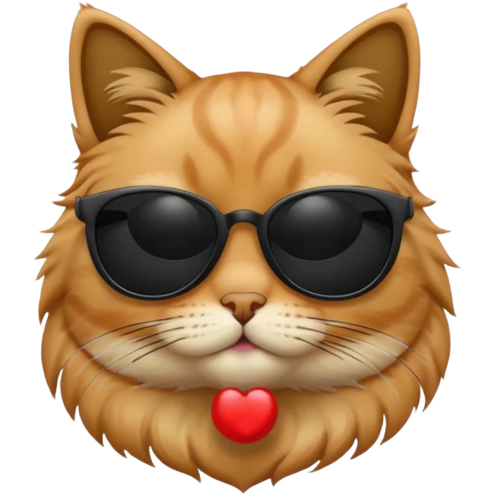 Cat wearing sunglasses emoji