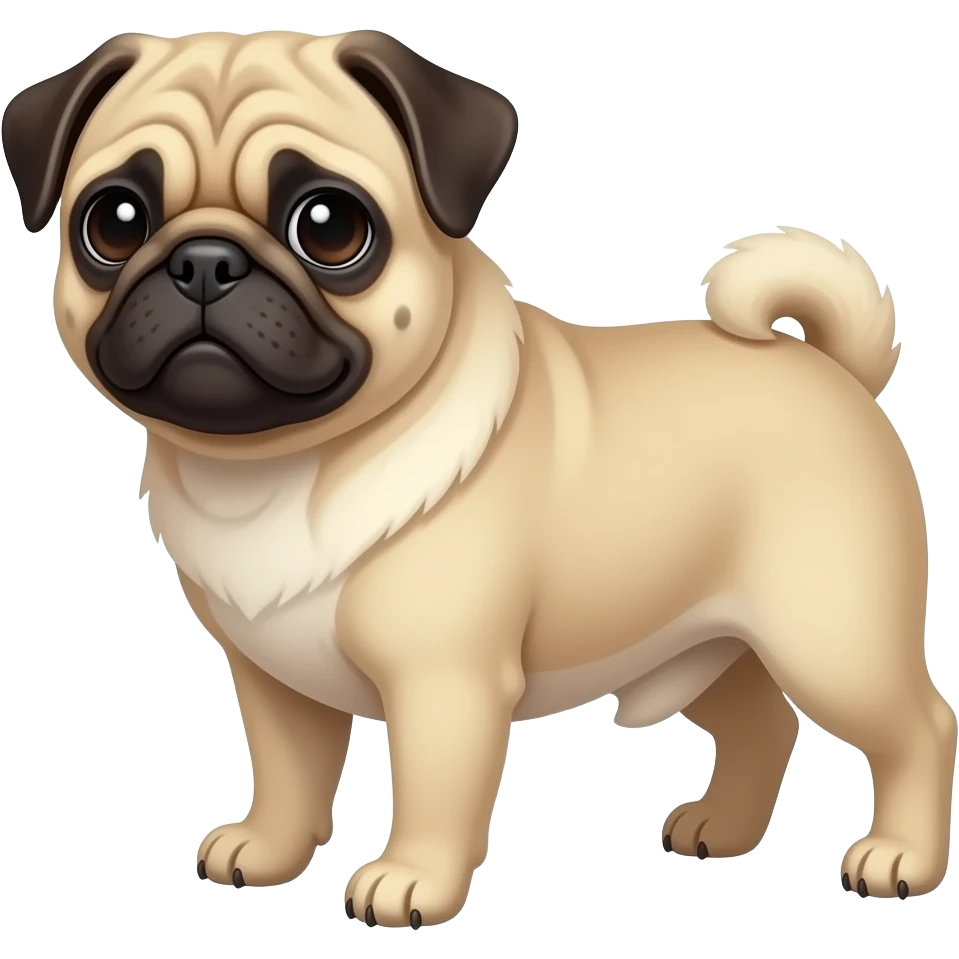 A pug emoji