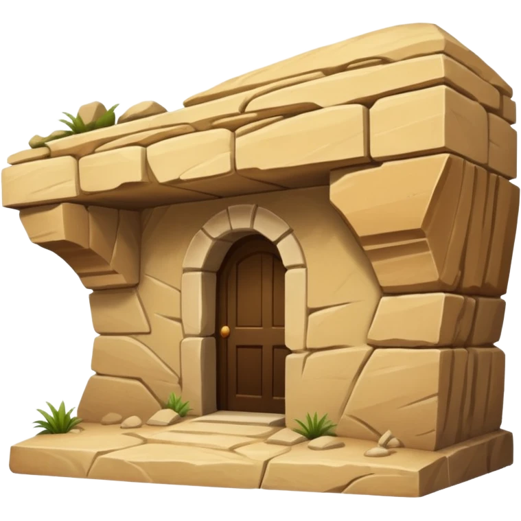 rock overhang , shelter. emoji