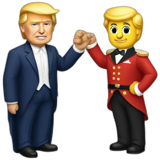 Donald trump faisant un doigt d’honneur emoji