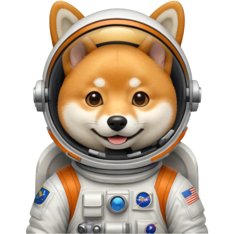 shiba dog astronaut emoji