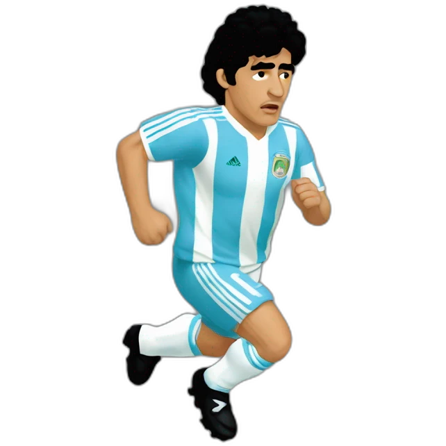 Maradona run México 86 argentina emoji