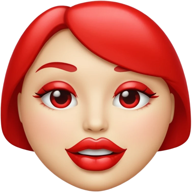 red lips emoji
