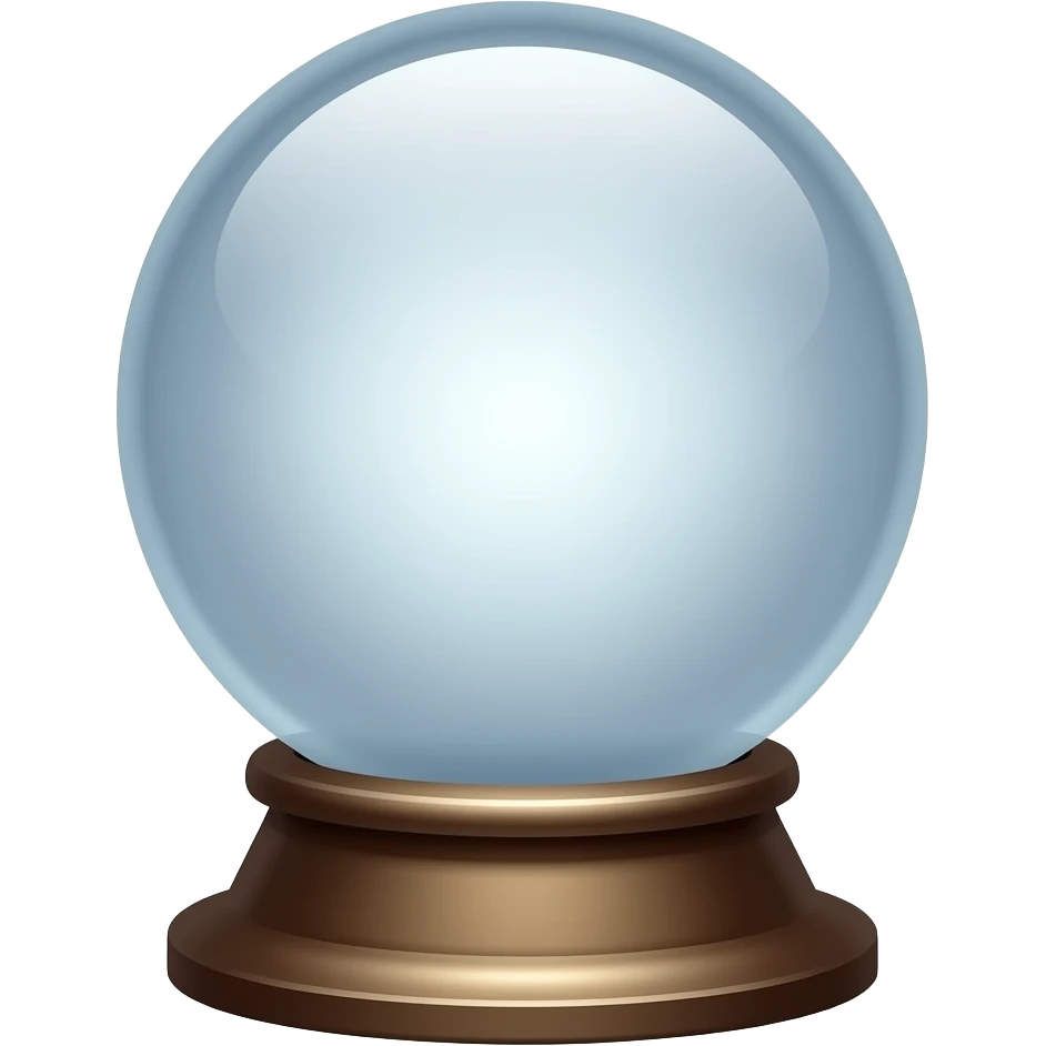 Crystal ball on a stand emoji