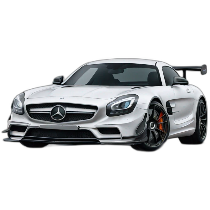 Mercedes amg black  emoji