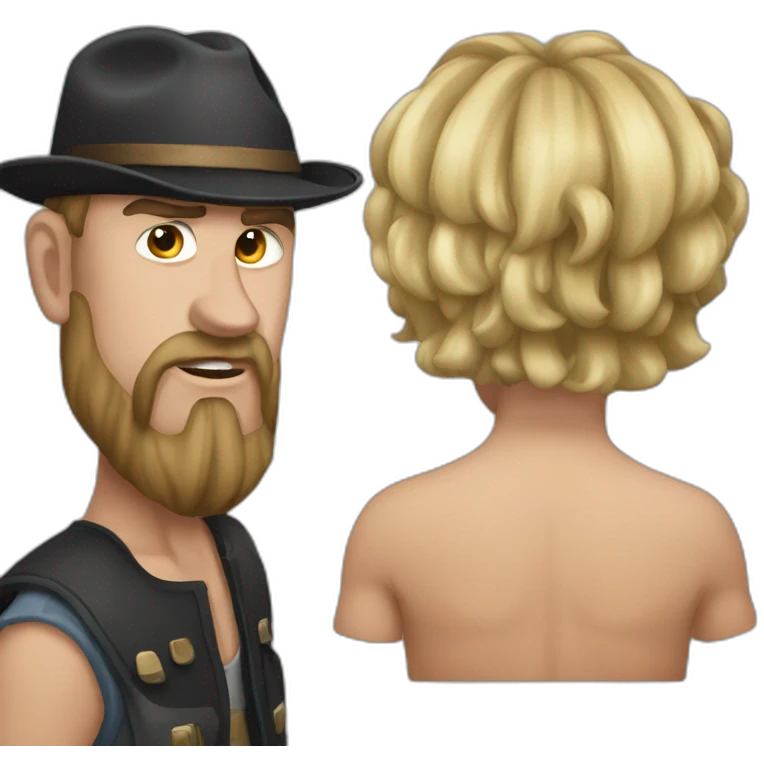 Bogan with a smome emoji