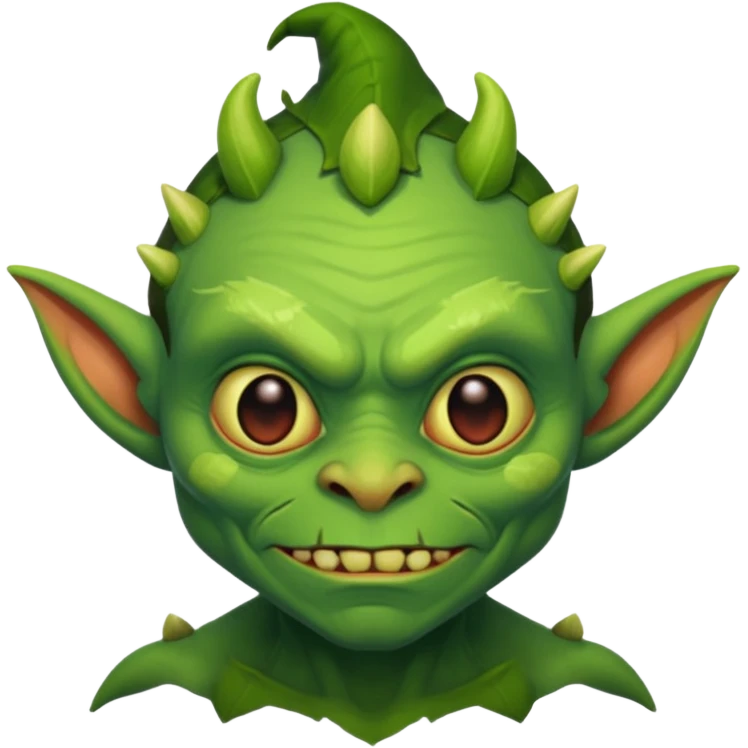 a goblin with a body emoji