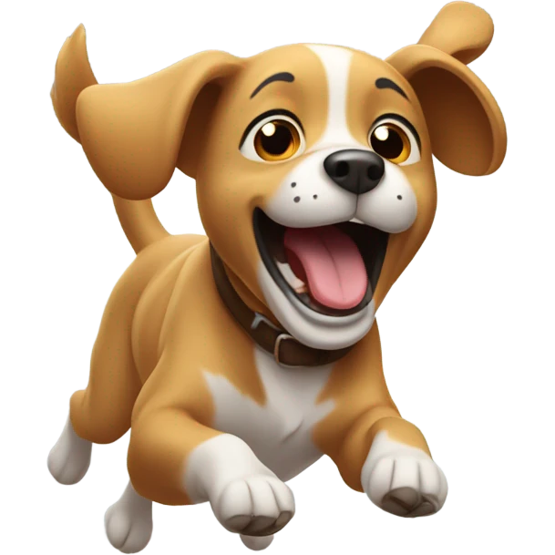 Dog flying  emoji