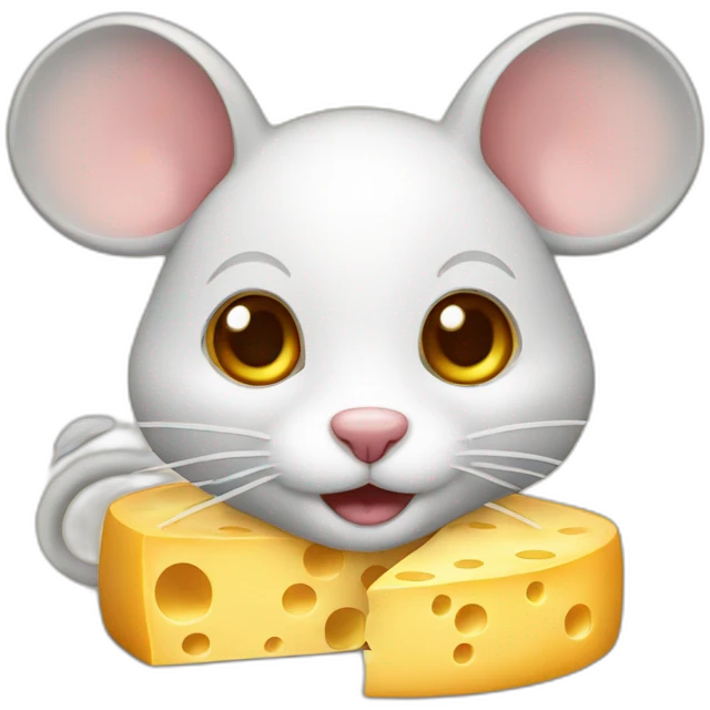 cheese with mouse emoji