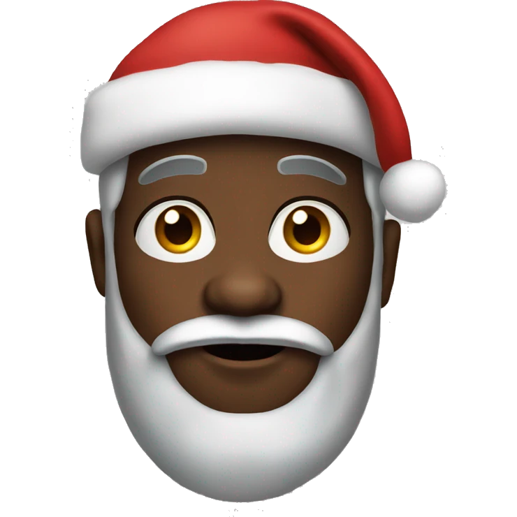 Black santa clause emoji