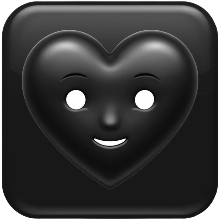 Black heart emoji emoji