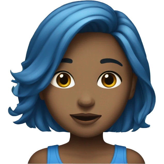 Blue hautes Girl  emoji