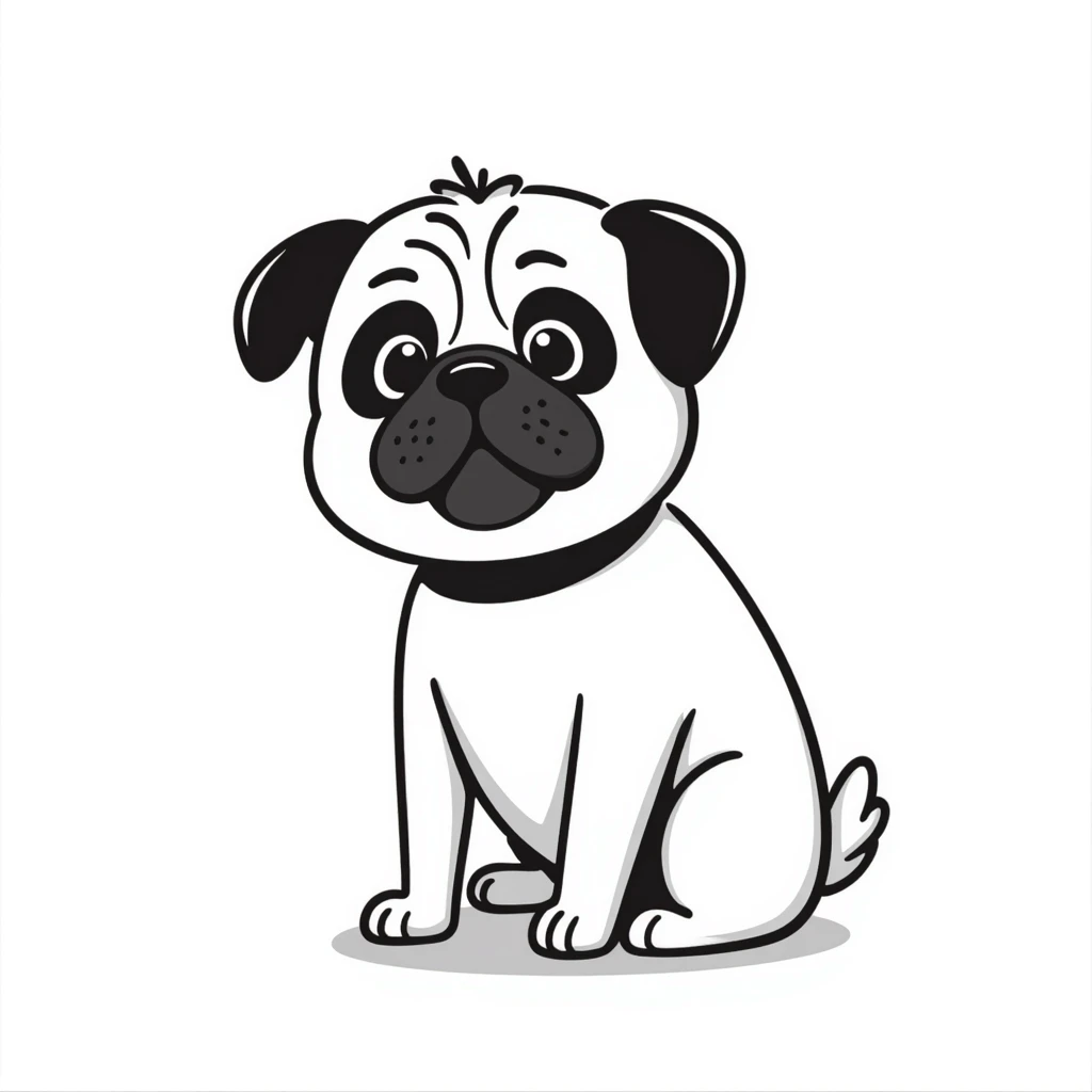 cute pug emoji