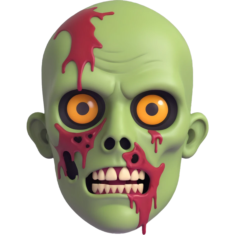 zombie man face emoji