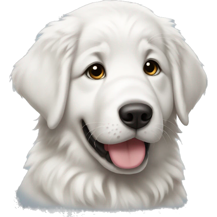Great Pyrenees puppy emoji