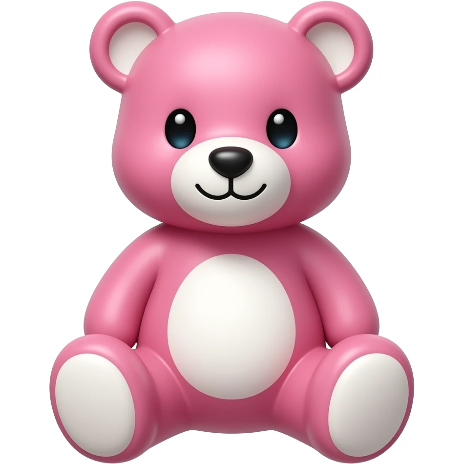 pink teddy bear emoji