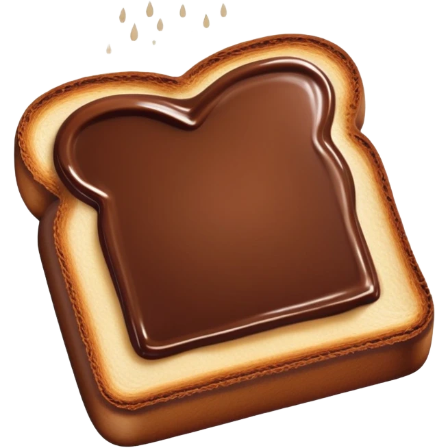 A chocolate toast  emoji