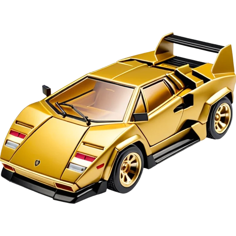 Сделай золотую машинку HotWheels Lamborghini Countach emoji