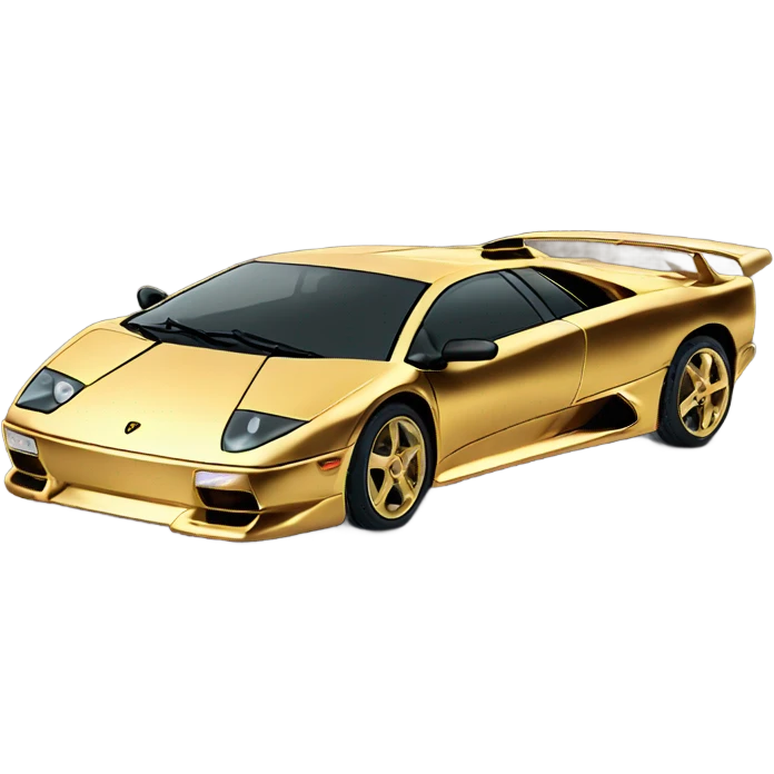 Make a gold Lamborghini Diablo emoji