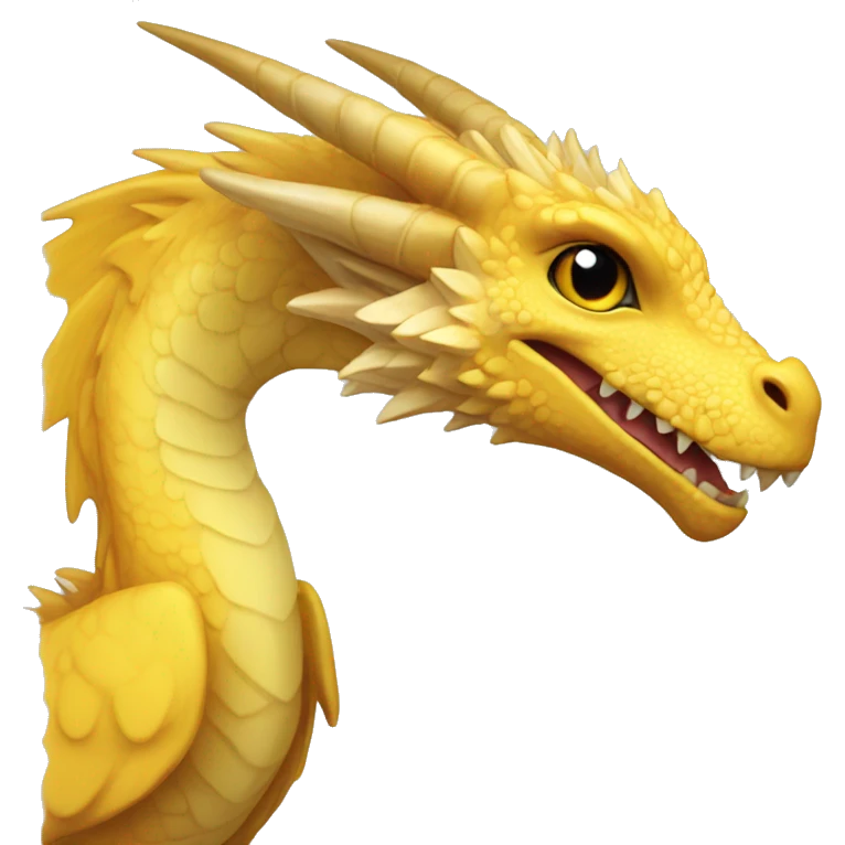 Golden Feathertail dragon emoji